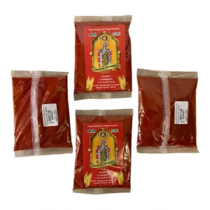Meenakshi Thazhampoo Kumkum Red 50Gms (Pack Of 4)