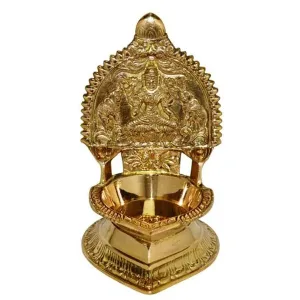 Gold Finish Kamakshi Lamp
