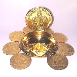 BS Lakshmi Kuber Deepam - 9 Coin (0.054 gms)