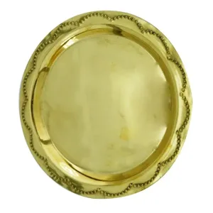 BS Halwa Brass hindu puja thali set items tray With Design No.5 (0.050 Kgs)