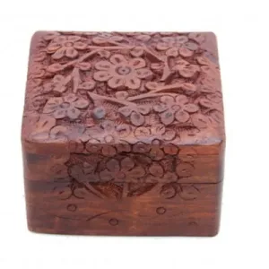 Pooja Box carved with Kashmir Inline work