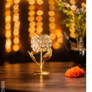 Crystal T light holder (small)