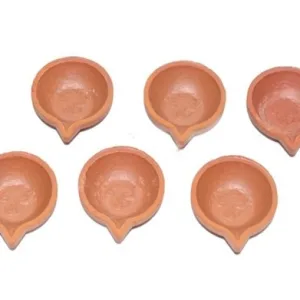 Clay Lamp Medium - 6 Pcs