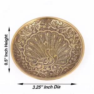 BS Pin Tray with Peacock -3 Inch- 60 gms