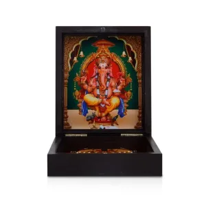 Ganesha With Sri Padham Box - Small Print
