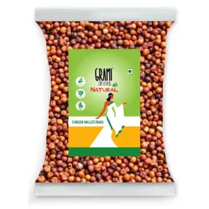 Grami Natural Finger Millet (Ragi | Kelvaragu | Nachni | Ragulu) - 1 Kg