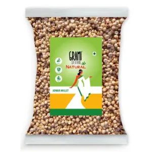 Grami White Sorghum- Grain (Cholam | Vella Solam | Jowar | Jola | Jonna) - 1 Kg
