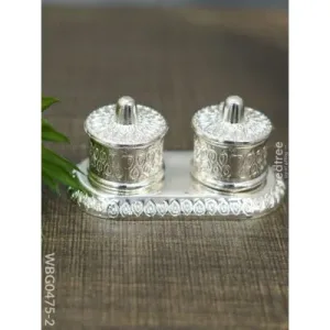 WD DIBBI KUMKUM HOLDER SILVER FINISH