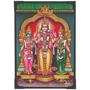 Lamination Photo - Murugan Valli Deivanai - 6 x 4 Inches