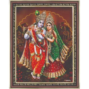 Photo Frame - Radha Krishna - 14 x 11 Inches