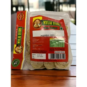 MYLAI IYERS Pepper Coin Vadam / Vadiyalu / Sandige - 100g