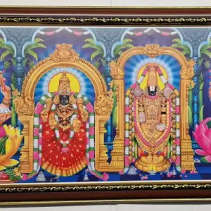 Ganesha - Padmavati - Perumal - Lakshmi - Saraswati 31x12 inches