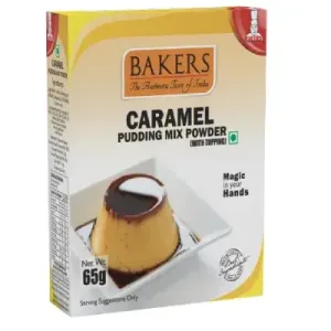 BAKERS CARAMEL PUDDING MIX POWDER 65 g (pack of 2)