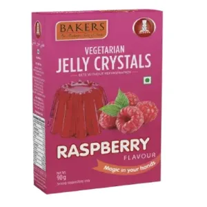 BAKERS JELLY CRYSTALS RASBERRY 90g (pack of 3)