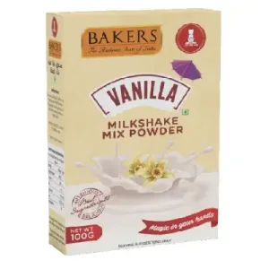 BAKERS MILKSHAKE MIX POWDER VENNILA FLAVOUR 100g   (pack of 3)