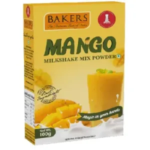 BAKERS MILKSHAKE MIX POWDER MANGO FLAVOUR 100g