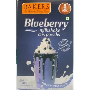 BAKERS MILKSHAKE MIX POWDER BLUEBERRY FLAVOUR 100g  (pack of 10)