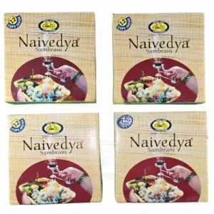 Cycle Naivedya Sambrani (Incense) - 12 Pcs-(Pack of 4)