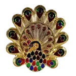 DECORATIVE PEACOCK DESIGN KUMKUM THALI