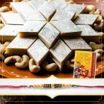 Rakhi set with BC Kaju Katli