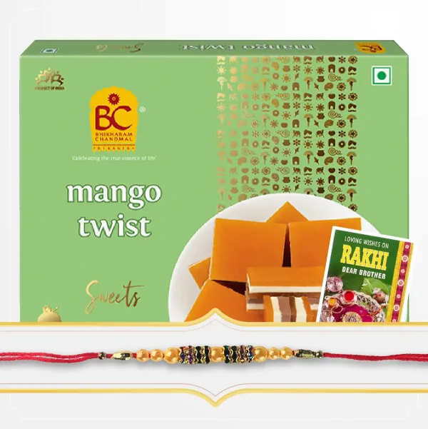 Rakhi set with BC Mango Twist 250g