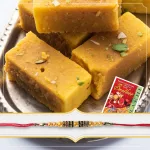 Beautiful Rakhi set with Suswaad Soft Ghee Mysurpaa 200g