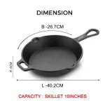 AVIAS CAST IRON DEEP SKILLET - 10 INCHES_4