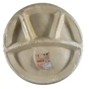 Areca Leaf Plate - 10 Pcs Set - Round - 12 Inch Dia