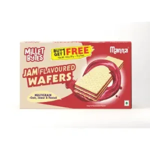 Manna Millet Bytes Wafers Jam-75g (pack of 1)