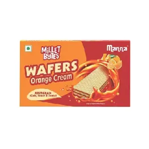 Manna Millet Bytes Wafers Orange-75g (pack of 2)