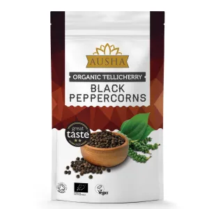 organic black peppercorns