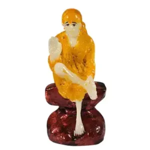 Shirdi Sai Baba Idol - Marble - 3.5 inches