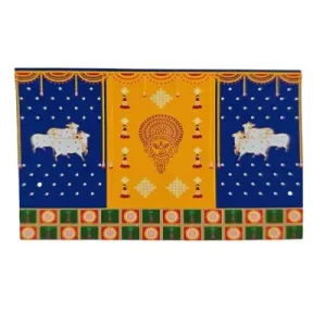 Sri Durga Mata Face With Cow Synthetic Screen