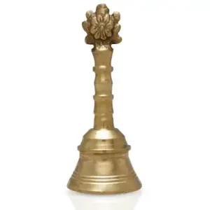 B/S Puja Hand Bell Shankh Chakra 5.5 Inch (0.250 Kgs)