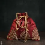 Golden Embroided Potli Bag - WBG0321_1