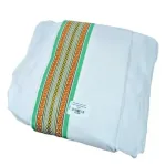 Readymade Panchakacham with Angavastra - White_1