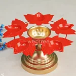 Metal Urli with Lotus Diya – WBG1468_2
