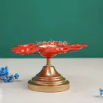 Metal Urli with Lotus Diya – WBG1468_4